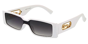 Pack of 12 Rectangle Frame Metal CHEETA Box Sunglasses Set