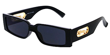 Pack of 12 Rectangle Frame Metal CHEETA Box Sunglasses Set