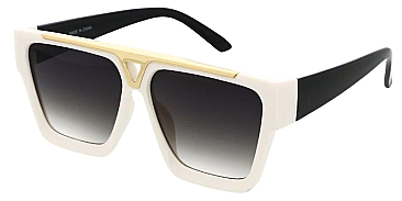 Pack of 12 GOLD Top Bar Dramatic Cat-Eye Sunglasses