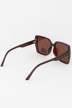 PACK of 12 Polarized Diamond Quilt Temples Sunglasses