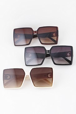 PACK of 12 Flower Gradient Butterfly Sunglasses