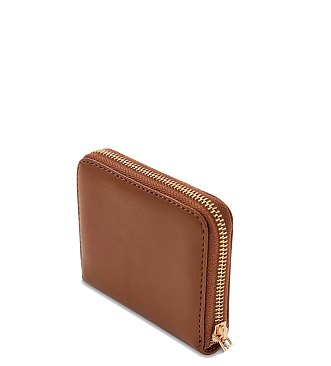 Zip Closure Half Wallet