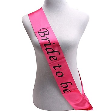 FASHIONABLE BACHELORETTE BRIDE TO BE SASH SLWED957