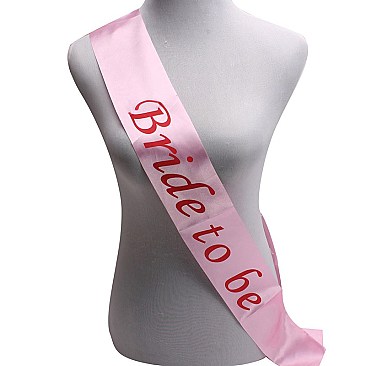 FASHIONABLE BACHELORETTE BRIDE TO BE SASH SLWED957