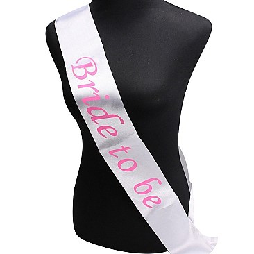 FASHIONABLE BACHELORETTE BRIDE TO BE SASH SLWED957