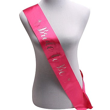 FASHIONABLE BACHELORETTE BRIDE TO BE/DIAMOND RING SASH SLWED958