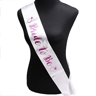 FASHIONABLE BACHELORETTE BRIDE TO BE/DIAMOND RING SASH SLWED958