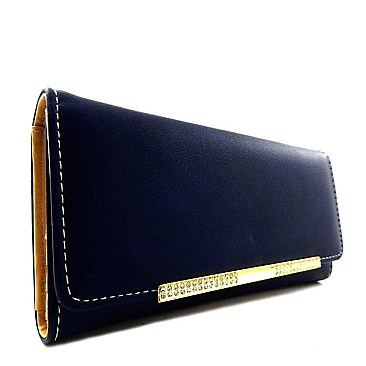 Accented Multi Compartment Wallet