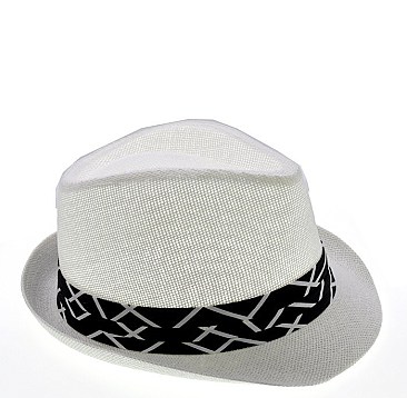 Paper Straw Fedora Hat