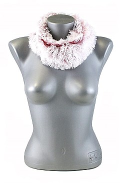 Pack of 12 Faux Fur Wrap Scarves Headwraps