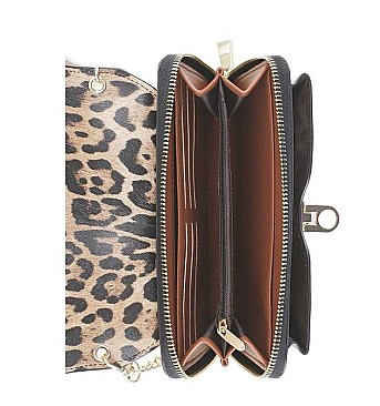 MODERN LEOPARD PRINT CROSSBODY BAG