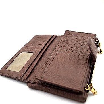 Woven Flap Stylish Messenger Wallet