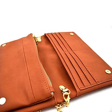 Soft Leather Versatile Crossbody Wallet