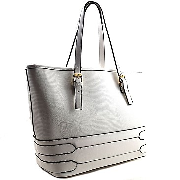 WO400-LP Textured Shopper Tote