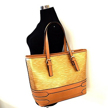 WO400-LP Textured Shopper Tote