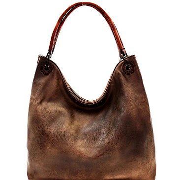 Brushed Texture Rustic Single Strap Hobo MH-WS19175