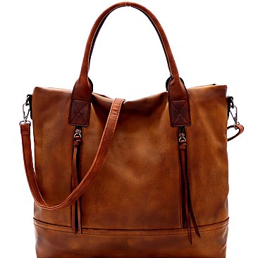 Brushed Texture 2 Way Multi Pocket Tote  MH-0WS19177