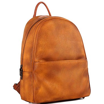Stylish Brushed Texture Two-Tone Rustic Backpack MH-WS19178