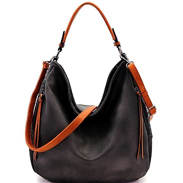 Stylish Brushed Texture 2-Way Multi Pocket Hobo MH-WS19507