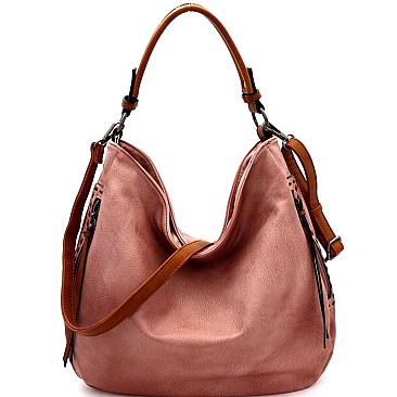 Stylish Brushed Texture 2-Way Multi Pocket Hobo MH-WS19507