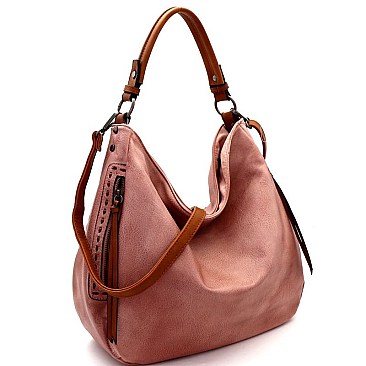 Stylish Brushed Texture 2-Way Multi Pocket Hobo MH-WS19507