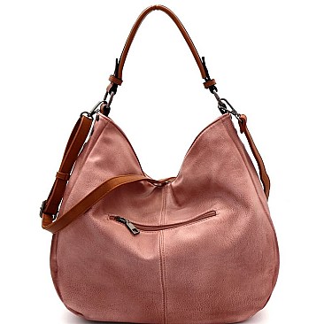 Stylish Brushed Texture 2-Way Multi Pocket Hobo MH-WS19507
