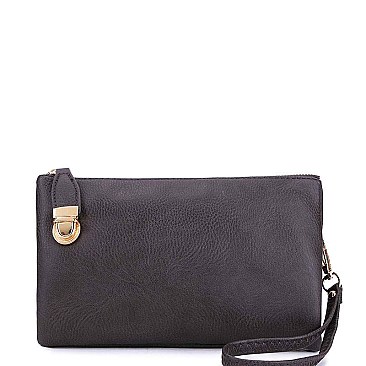 STYLISH MODERN MULTI POCKET SLING WALLET WITH WRISTLET JYWU-020-B