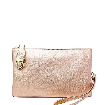 STYLISH MODERN MULTI POCKET SLING WALLET WITH WRISTLET JYWU-020-B