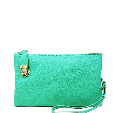 STYLISH MODERN MULTI POCKET SLING WALLET WITH WRISTLET JYWU-020-B