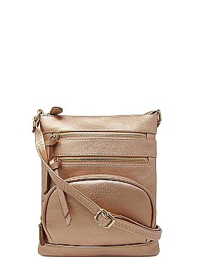 STYLISH FAUX LEATHER MULTI POCKET FASHION CROSSBODY BAG JYWU-078