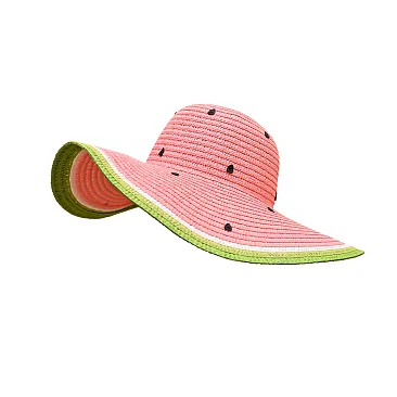 Watermelon Beach Straw Floppy Sun Hat