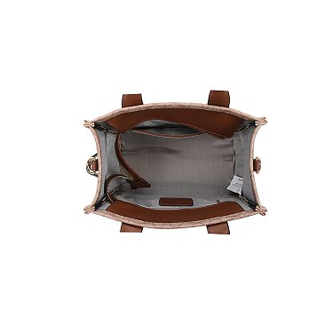 2-IN-1 Oval Print Quality Satchel Wallet Set