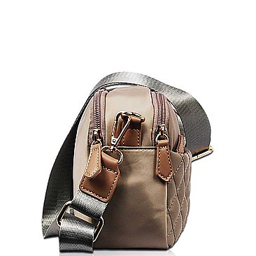 TRENDY FASHION STITCHED CANVAS CROSSBODY BAG  JYXB-1706