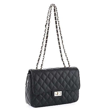CHIC QUILTED STITCHING DESIGN CROSSBODY BAG