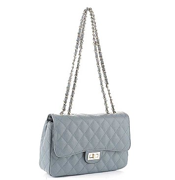 CHIC QUILTED STITCHING DESIGN CROSSBODY BAG