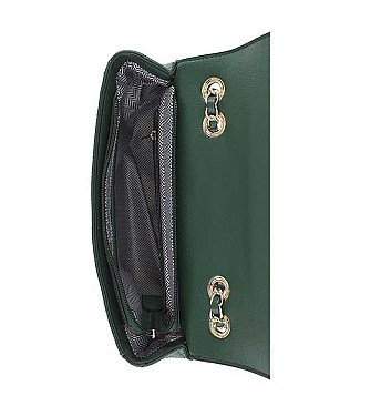 CHIC QUILTED STITCHING DESIGN CROSSBODY BAG