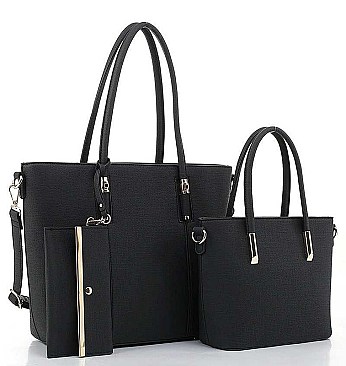 3 IN 1 FASHION TOTE BAG AND CLUTCH SET