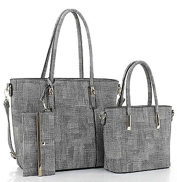 3 IN 1 FASHION TOTE BAG AND CLUTCH SET