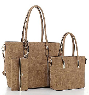 3 IN 1 FASHION TOTE BAG AND CLUTCH SET