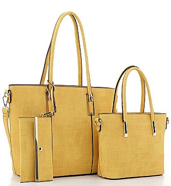 3 IN 1 FASHION TOTE BAG AND CLUTCH SET