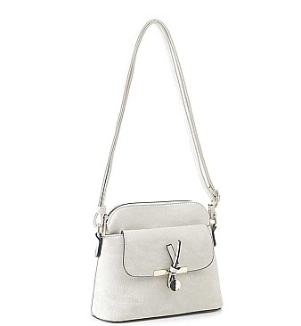 FASHION PLAIN KNOT POST CROSSBODY BAG