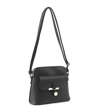 FASHION PLAIN KNOT POST CROSSBODY BAG