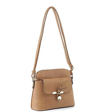 FASHION PLAIN KNOT POST CROSSBODY BAG