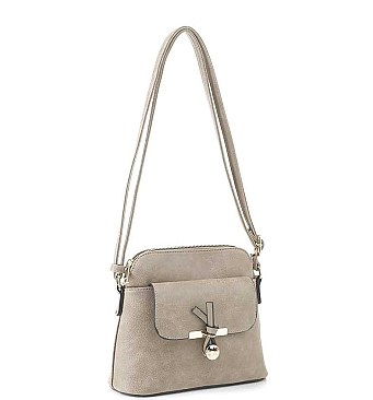 FASHION PLAIN KNOT POST CROSSBODY BAG