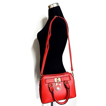 Flat Padlock Small Satchel