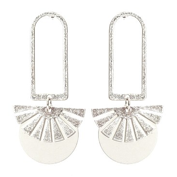 Stylish Color-coated Metal Geometric Antique Post Earrings MH-XE2294