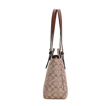 2-in-1 Oval Design Satchel Wallet Set