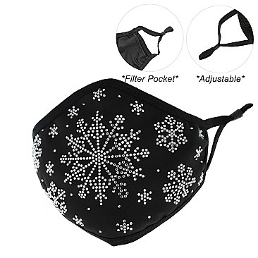Fashion Snowflake Bling Mask