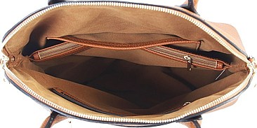 Classy 2-Way Dome Satchel Wallet SET MH-XR7204W