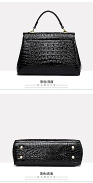 Exceptional Quality Crocodile Medium Size Satchel